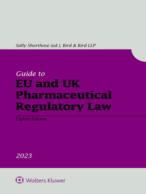 cover image of Guide to EU and UK Pharmaceutical Regulatory Law